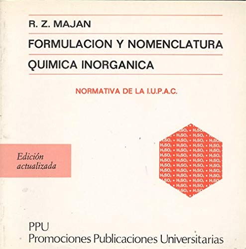 9788486130145: Formulacin y nomenclatura de qumica inorgnica