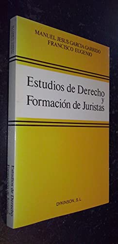 Imagen de archivo de Estudios de derecho y formacio?n de juristas (Spanish Edition) a la venta por Iridium_Books