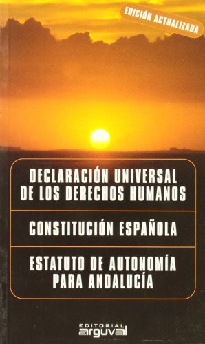 Imagen de archivo de DERECHOS HUMANOS, CONSTITUCIN ESPAOLA, ESTATUTO ANDALUCA (LEGAL) a la venta por medimops