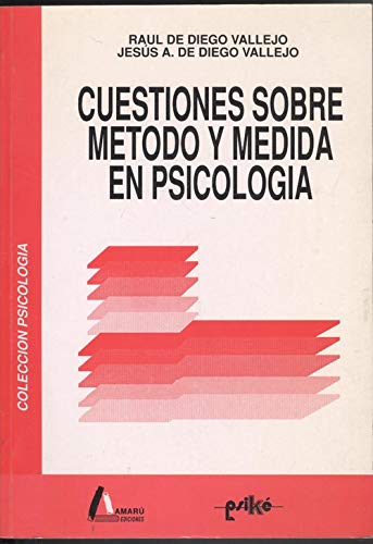 9788486368289: Cuestiones sobre metodo y medida en psicologia