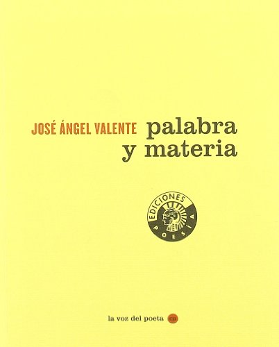 Beispielbild fr PALABRA Y MATERIA zum Verkauf von KALAMO LIBROS, S.L.