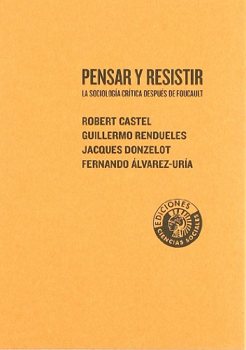 Stock image for Pensar y resistir. La sociologa crtCastel, Robert for sale by Iridium_Books
