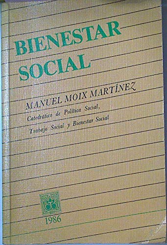 Imagen de archivo de Bienestar social a la venta por Librera Eleutheria