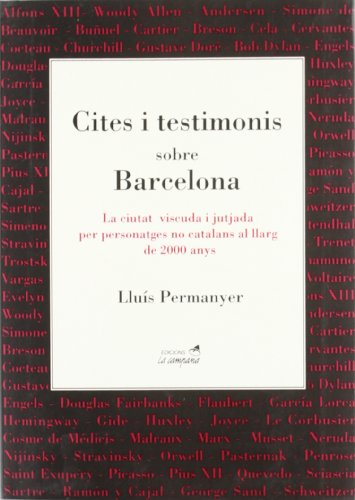 Beispielbild fr Cites I Testimonis sobre Barcelona zum Verkauf von Hamelyn