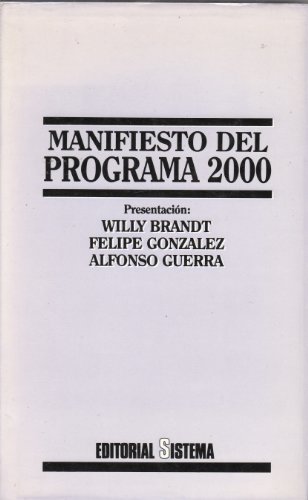 9788486497149: Manifiesto del Programa 2000 (Coleccion de ciencias sociales) (Spanish Edition)