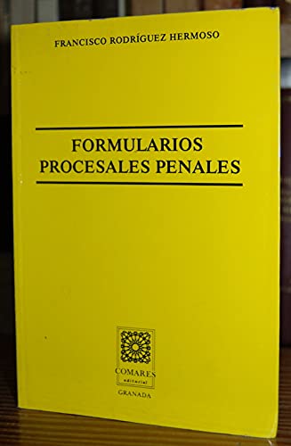 Imagen de archivo de FORMULARIOS PROCESALES PENALES a la venta por Librera Gonzalez Sabio