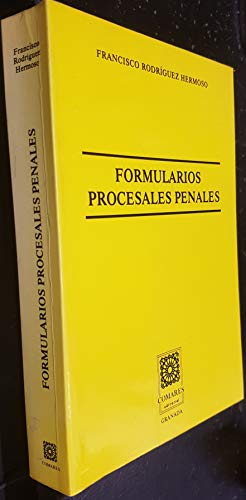 Stock image for FORMULARIOS PROCESALES PENALES for sale by Librera Gonzalez Sabio