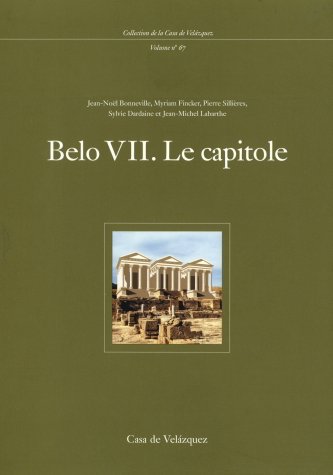 9788486839987: Belo VII: Le capitole: 67 (Collection de la Casa de Velzquez)