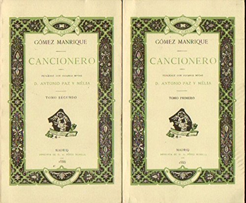 9788486844509: Cancionero (Coleccion de escritores castellanos)