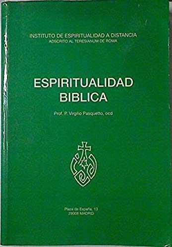 9788486855055: Espiritualidad Bblica: Esquemas De Estudio