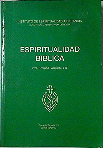 Stock image for Espiritualidad bblica: esquemas de estudio for sale by AG Library
