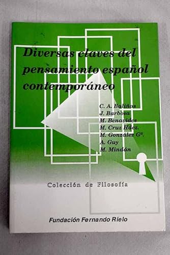 Stock image for Diversas claves del pensamiento espaol contemporneo / for sale by Puvill Libros