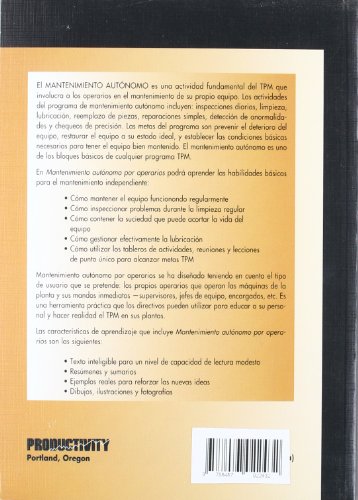 Beispielbild fr Mantenimiento Autonomo Por Operarios zum Verkauf von Hilando Libros
