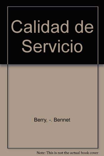 9788487189258: Calidad de Servicio (Spanish Edition)