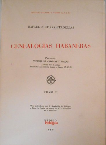 Stock image for Genealogi?as habaneras (Spanish Edition) for sale by Iridium_Books