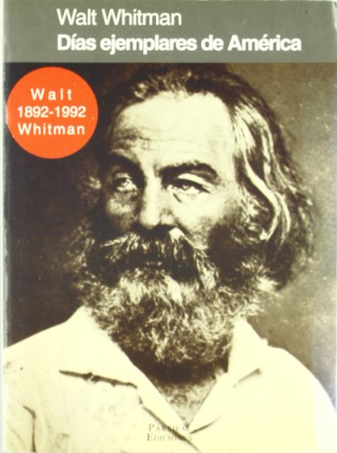 Stock image for dias un unico ejemplar de america walt witman for sale by LibreriaElcosteo