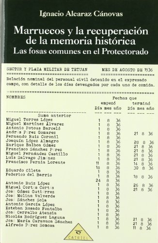 Imagen de archivo de MARRUECOS Y LA RECUPERACION DE LA MEMORIA HISTORICA. LAS FOSAS COMUNES EN EL PROTECTORADO a la venta por CATRIEL LIBROS LATINOAMERICANOS