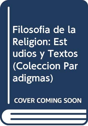 Imagen de archivo de Filosofia de la Religion a la venta por Hamelyn