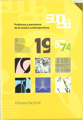 Imagen de archivo de PROBLEMA Y PANORAMA DE MUSICA COMTEMPORANEA SONDA 1967.1974 a la venta por Iridium_Books