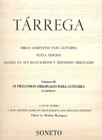 9788487969010: Tarrega : treinta y cinco preludios originales para guitarra