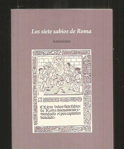 Imagen de archivo de Libro de los siete sabios de Roma . a la venta por Librera Astarloa