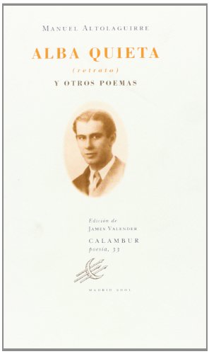 9788488015822: Alba quieta (retrato) y otros poemas (Calambur Poesa)