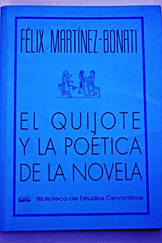 9788488333094: El Quijote y la potica de la novela