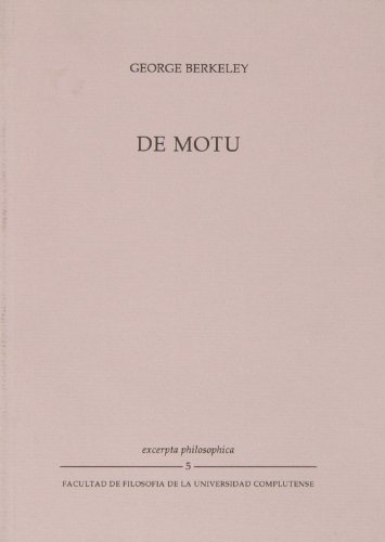 De Motu (Spanish Edition) (9788488463012) by Berkeley, George