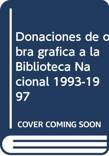 Imagen de archivo de DONACIONES OBRA GRAF.BIBL.NAL CD-ROM (F) 1993-1997 a la venta por Iridium_Books