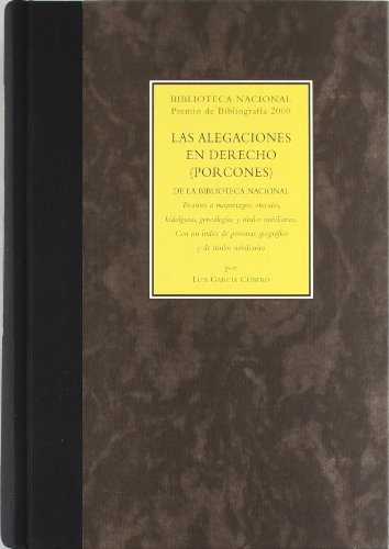 Alegaciones en Derecho (Porcones) de la Biblioteca Nacional.