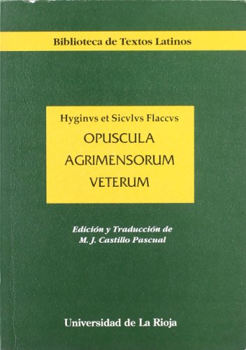 Beispielbild fr Opuscula Agrimensorum Veterum zum Verkauf von Hamelyn