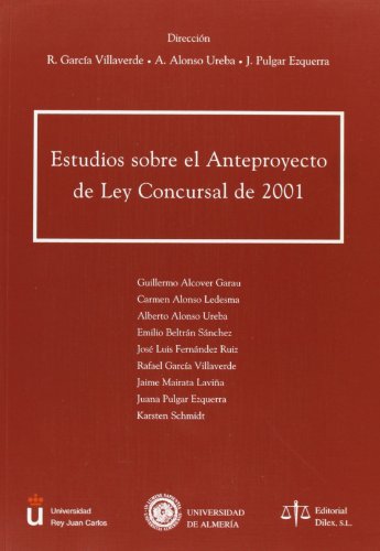 Imagen de archivo de Estudios sobre el anteproyecto de ley concursal de 2001 a la venta por Iridium_Books