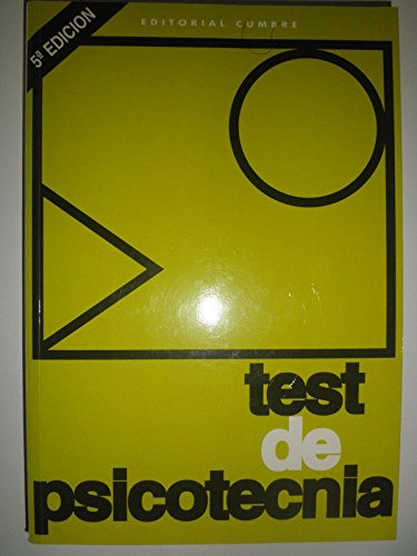 Test de psicotecnia (Tomo I).