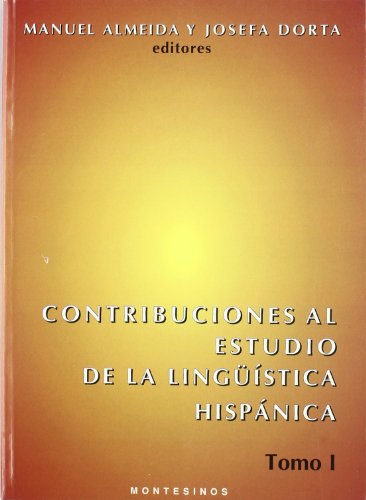 Imagen de archivo de CONTRIBUCIONES ESTUDIO LINGUISTICA. I a la venta por TERAN LIBROS