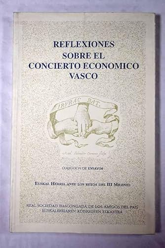 Imagen de archivo de Reflexiones sobre el concierto econmico vasco a la venta por Librera Prez Galds