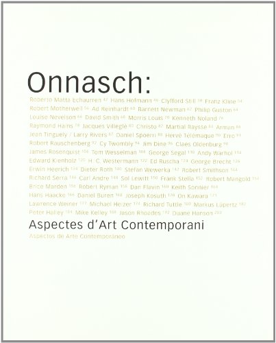 9788489698611: Coleccin Onnasch: Aspectos de arte contemporneo
