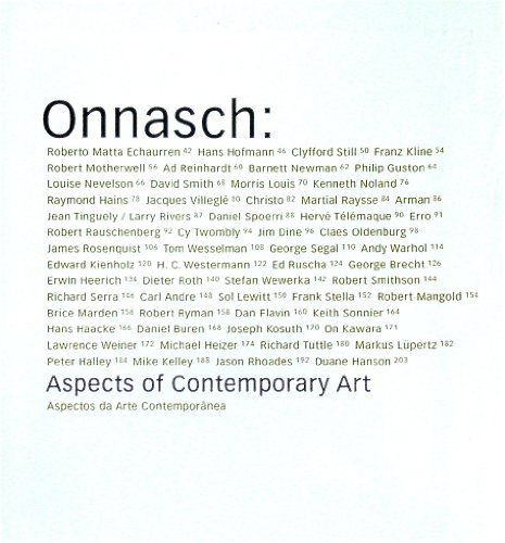 Beispielbild fr Onnasch Collection: Aspects of Contemporary Art zum Verkauf von medimops