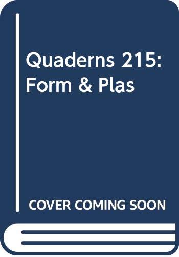 9788489698789: Quaderns 215: Form & Plas (English, Spanish and French Edition)