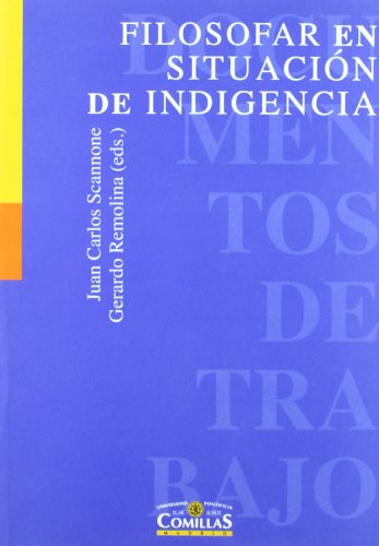 9788489708464: Filosofar en situacin de indigencia