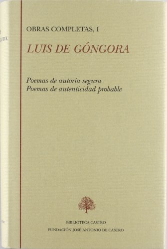 Poesía, Obra completas, 1 - Góngora Y Argote, Luis De