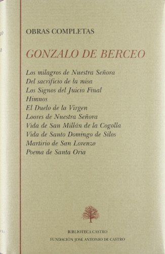 Gonzalo de Berceo (Tomo único)