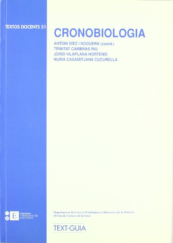 9788489829701: Cronobiologia (TEXTOS DOCENTS)