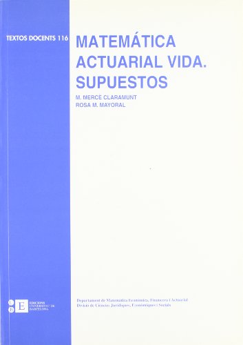 Stock image for MATEMTICA ACTUARIAL VIDA. SUPUESTOS for sale by Zilis Select Books