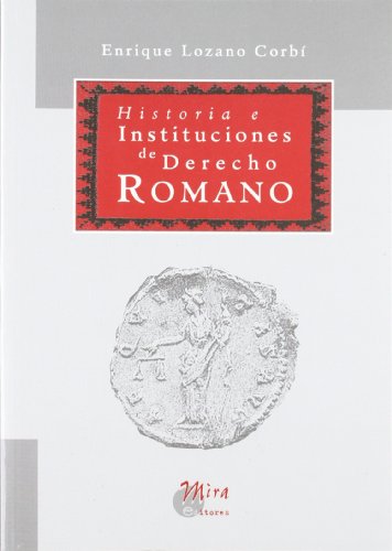9788489859777: Historia e instituciones de derecho romano
