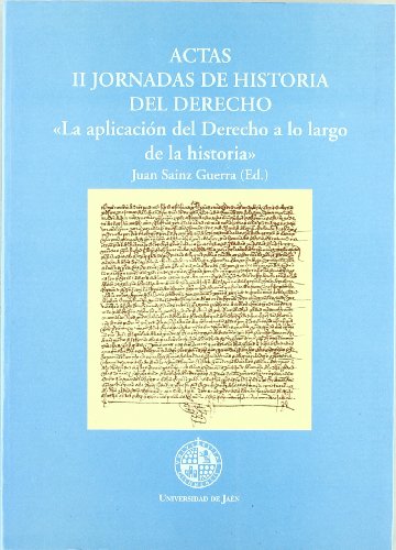 Stock image for Actas II Jornadas de historia del derecho for sale by AG Library