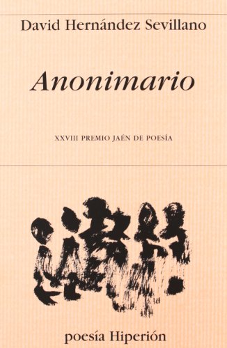 Imagen de archivo de ANONIMARIO - PREMIO JAN - a la venta por AG Library