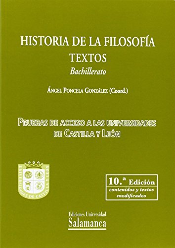 9788490124369: Historia de la filosofía. Textos. Bachillerato (10ª ed.)