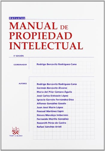 9788490333044: Manual de propiedad Intelectual 5 Ed. 2012