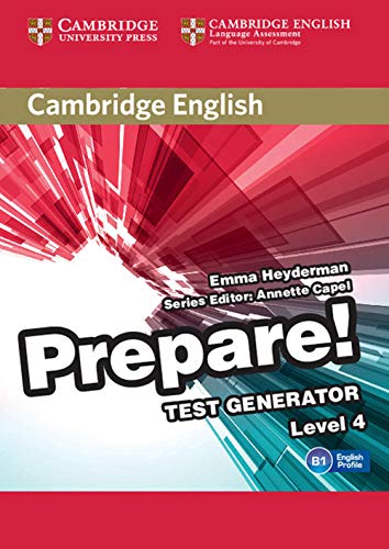 Imagen de archivo de Cambridge English Prepare! Test Generator Level 4 CD-ROM a la venta por Bestsellersuk