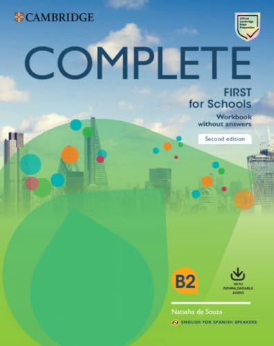 9788490362129: Complete First for Schools for Spanish Speakers Workbook without answers with Downloadable Audio